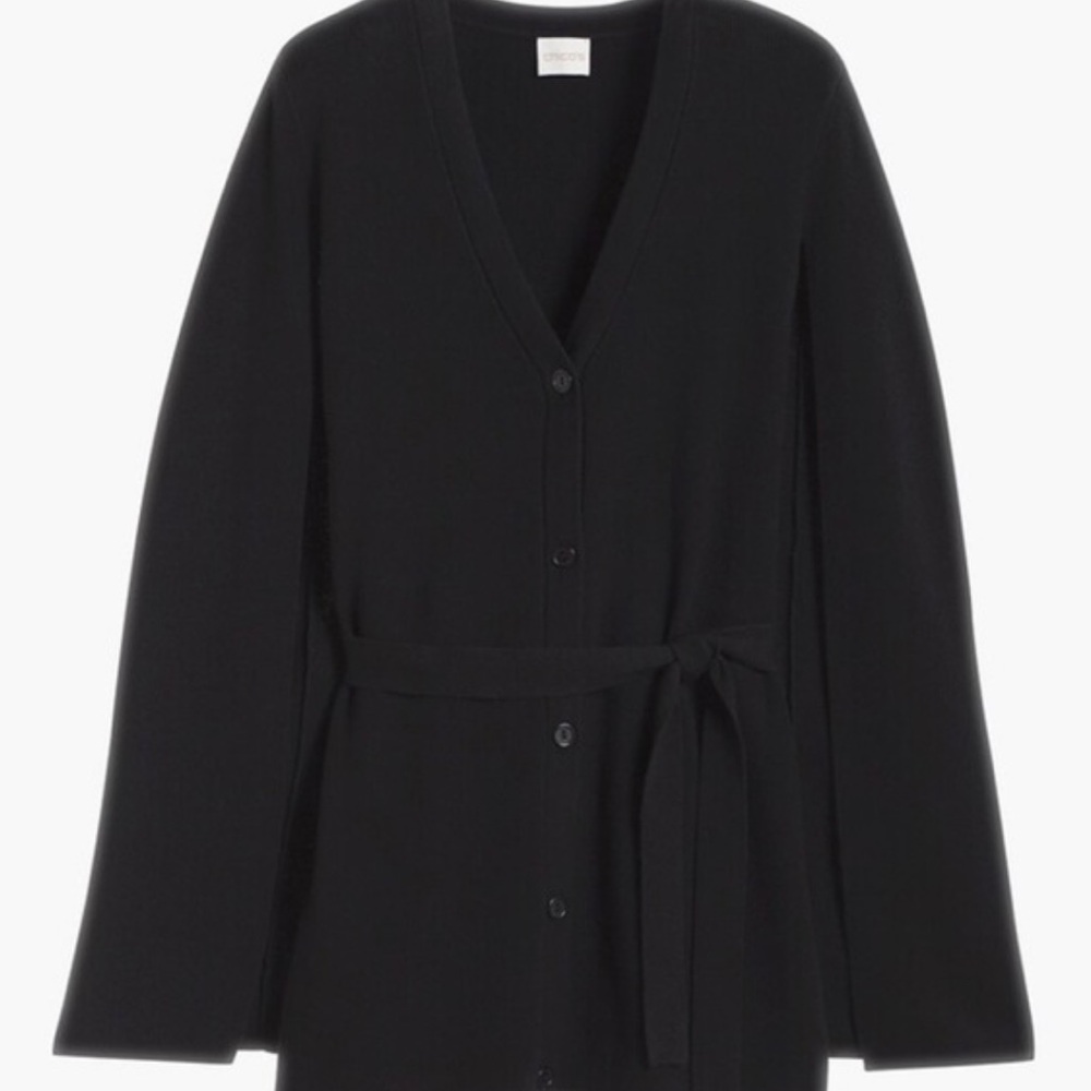 Chico’s Karla Cape Cardigan Sweater Fashion Black - Picture 4 of 7